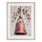 Stupell Industries Vintage Christmas Bell Framed Print Under Glass, design by Petal Prints Design